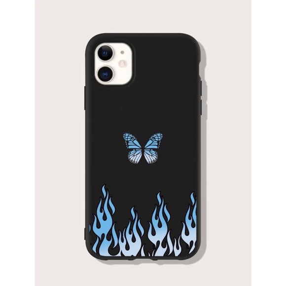 Blue Flamed Butterfly iPhone 12 Pro Max Case 🦋